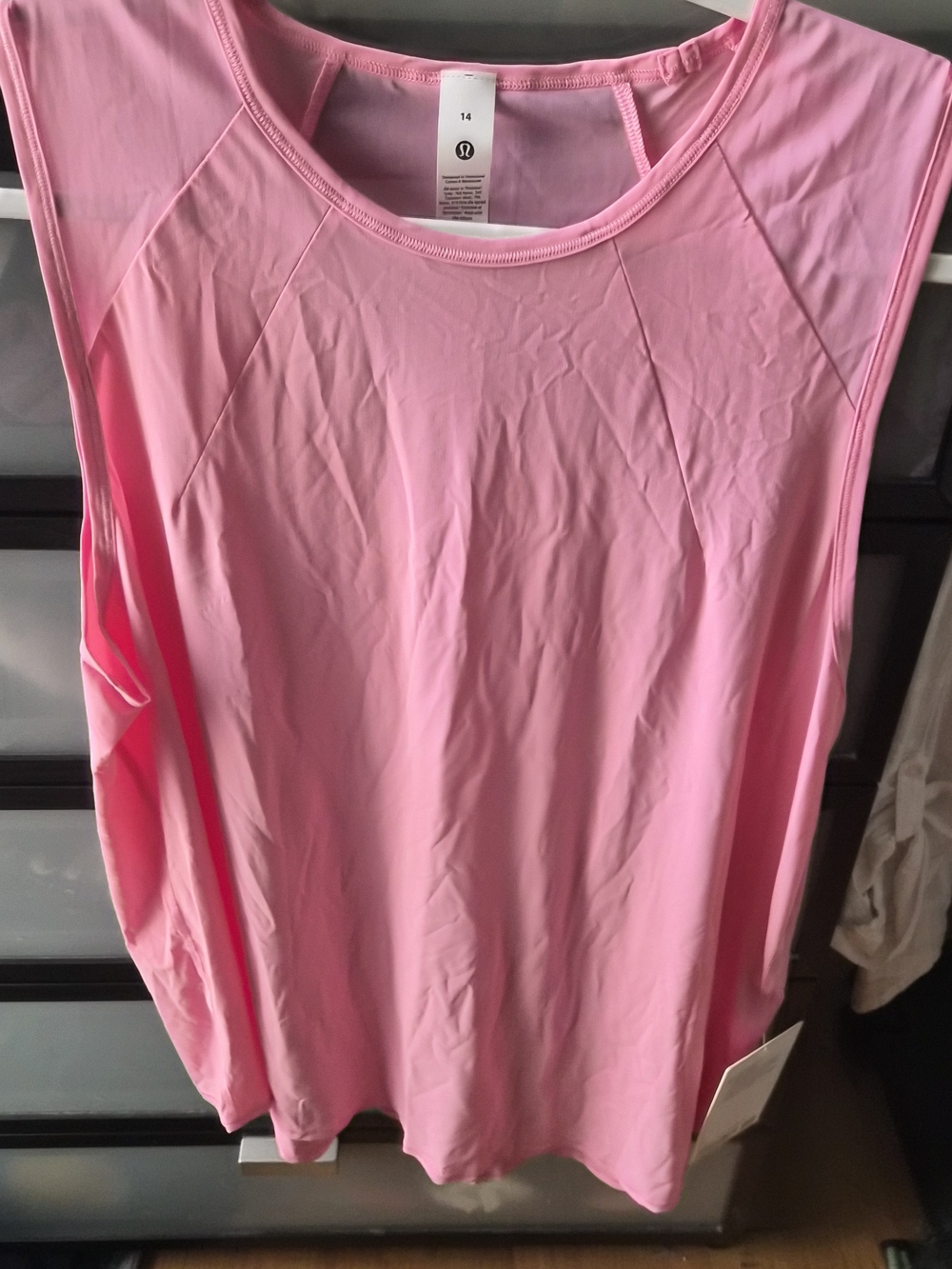 lululemon athletica Light Pink Sleeveless Performance Sculpt Tank Top